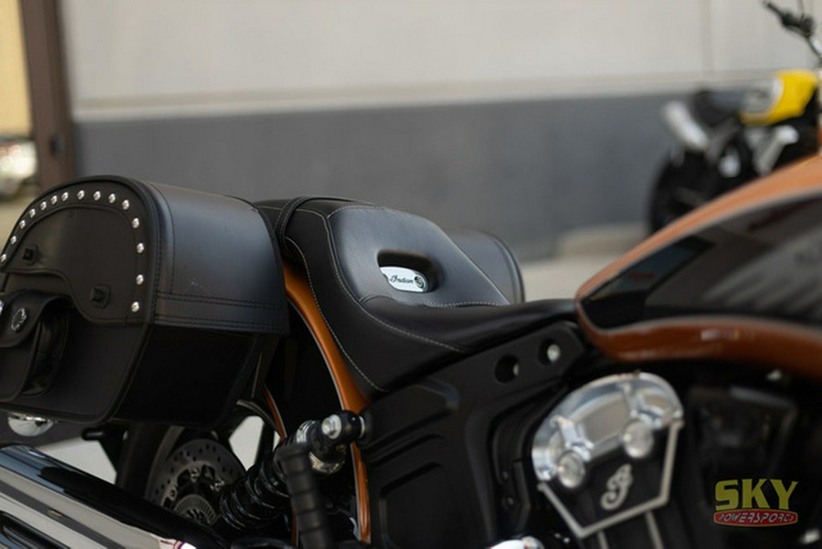 2023 Indian Scout ABS Icon Riot Orange MetallicBlack Metalli