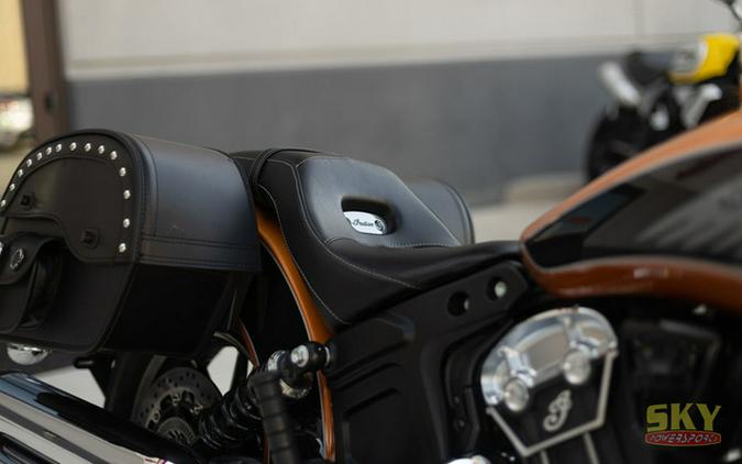 2023 Indian Scout ABS Icon Riot Orange MetallicBlack Metalli