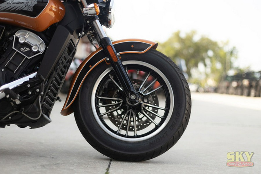 2023 Indian Scout ABS Icon Riot Orange MetallicBlack Metalli