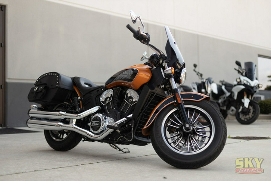 2023 Indian Scout ABS Icon Riot Orange MetallicBlack Metalli