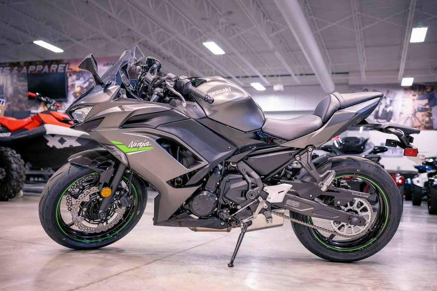 2024 Kawasaki Ninja® 650 Metallic Matte Graphenesteel Gray/Ebony