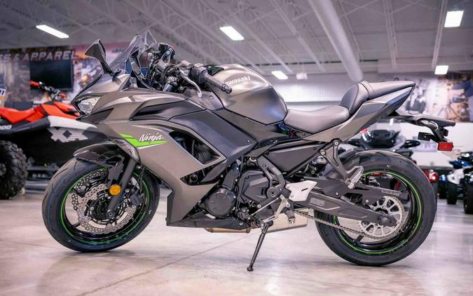 2024 Kawasaki Ninja® 650 Metallic Matte Graphenesteel Gray/Ebony