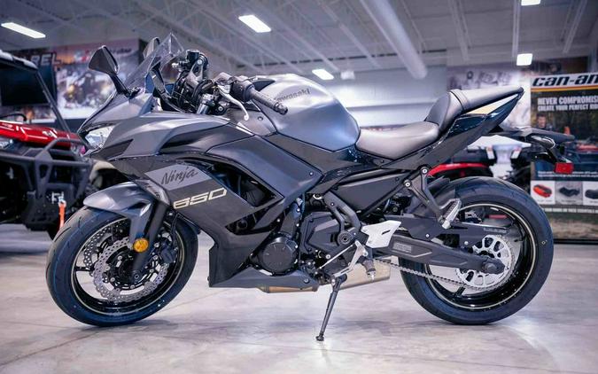 2024 Kawasaki Ninja® 650 Metallic Matte Dark Gray/Metallic Spark Black