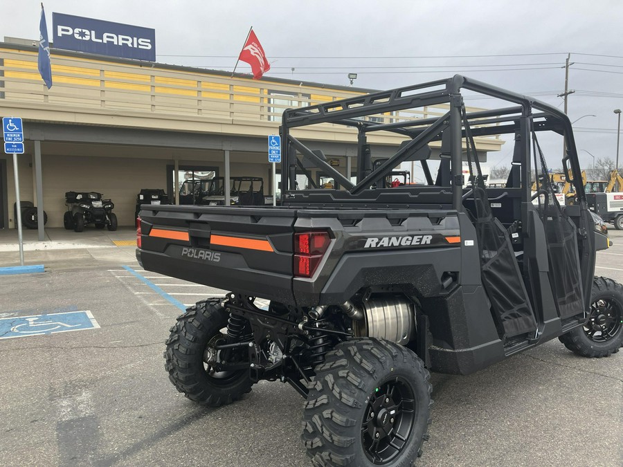 2024 Polaris Industries RANGER CREW XP 1000 PREMIUM SUPER GRAPHITE WITH ORANGE BURST ACCENTS