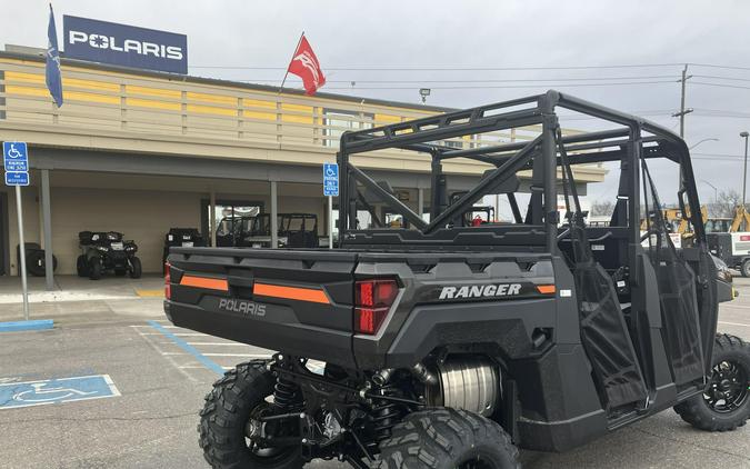 2024 Polaris Industries RANGER CREW XP 1000 PREMIUM SUPER GRAPHITE WITH ORANGE BURST ACCENTS