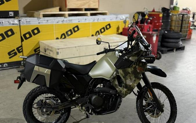 2026 Kawasaki KLR®650 Adventure ABS Cypher Camo Beige