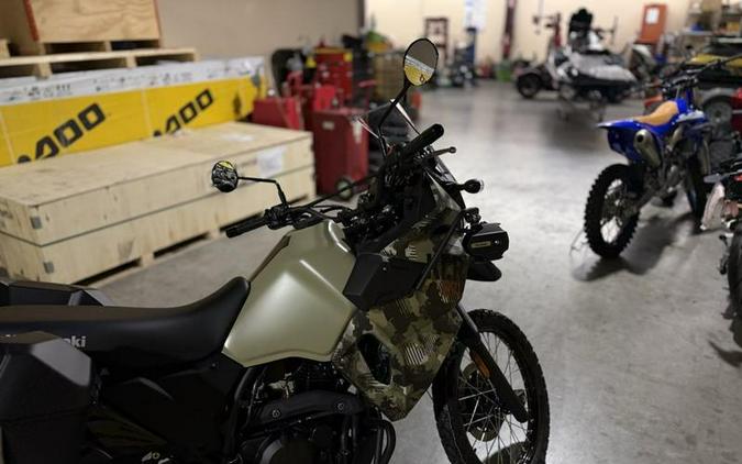2026 Kawasaki KLR®650 Adventure ABS Cypher Camo Beige