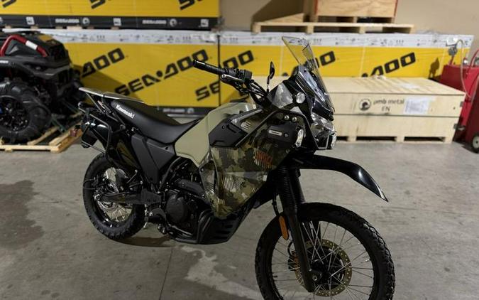 2026 Kawasaki KLR®650 Adventure ABS Cypher Camo Beige