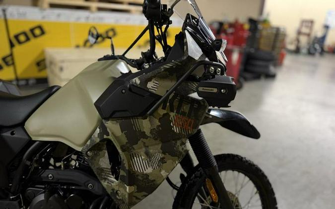 2026 Kawasaki KLR®650 Adventure ABS Cypher Camo Beige