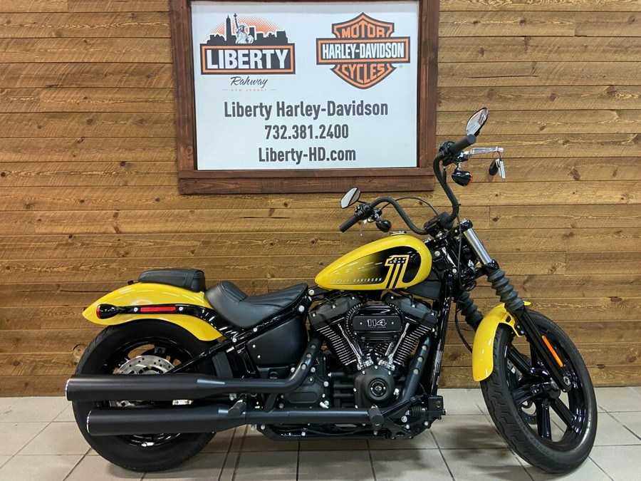 2023 Harley-Davidson Street Bob 114 Industrial Yellow FXBBS