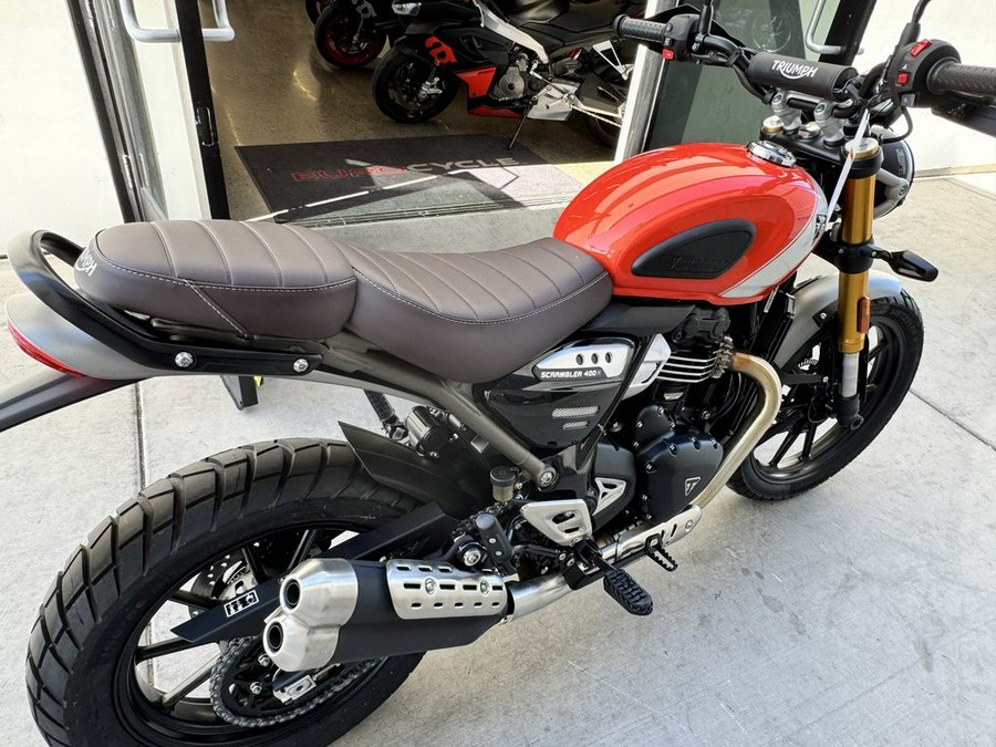 2026 Triumph Scrambler 400 X Baja Orange/Aluminium