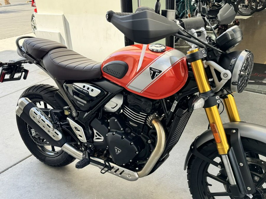 2026 Triumph Scrambler 400 X Baja Orange/Aluminium