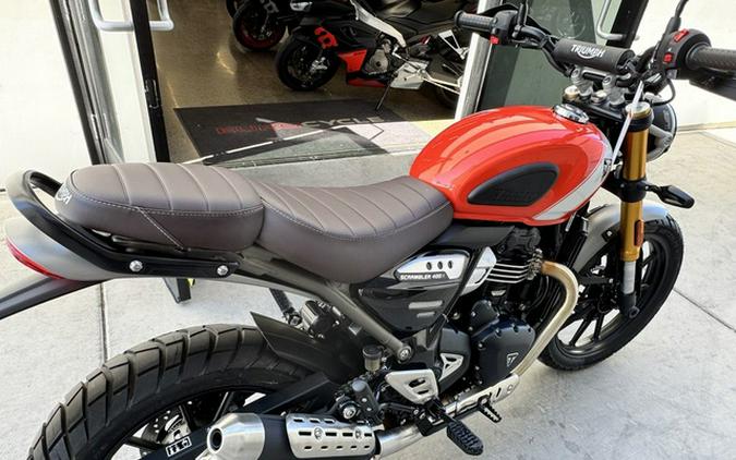 2026 Triumph Scrambler 400 X Baja OrangeAluminium