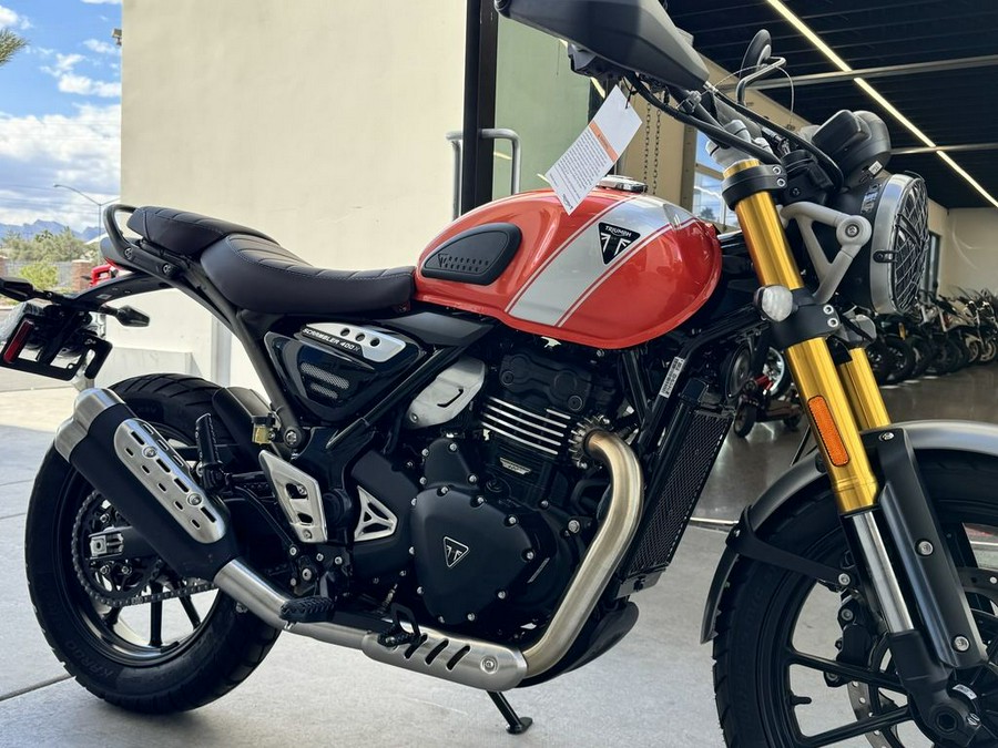 2026 Triumph Scrambler 400 X Baja Orange/Aluminium