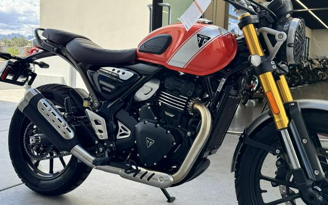 2026 Triumph Scrambler 400 X Baja Orange/Aluminium