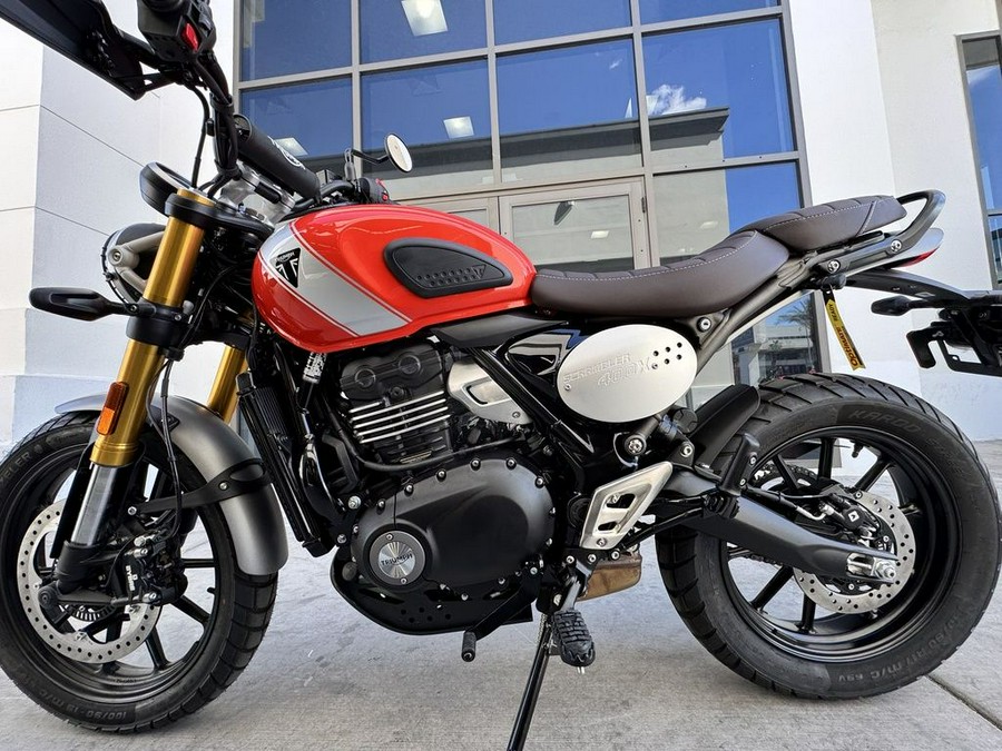 2026 Triumph Scrambler 400 X Baja Orange/Aluminium
