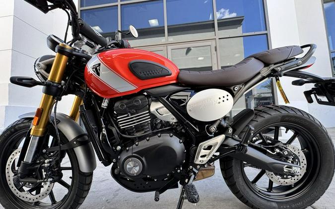 2026 Triumph Scrambler 400 X Baja Orange/Aluminium