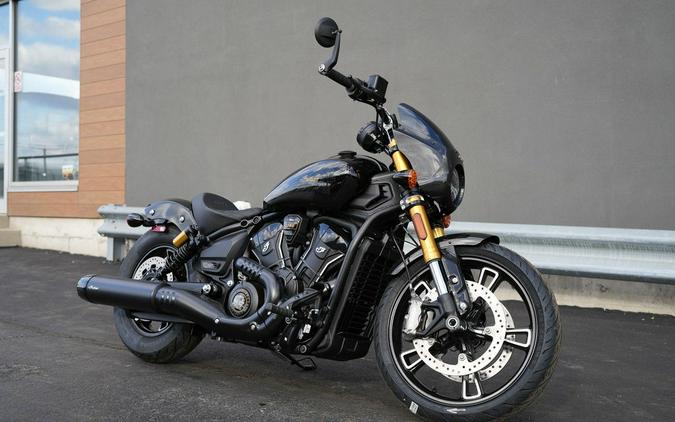 2026 Indian Motorcycle 101 Scout Black Crystal with Super Graphite