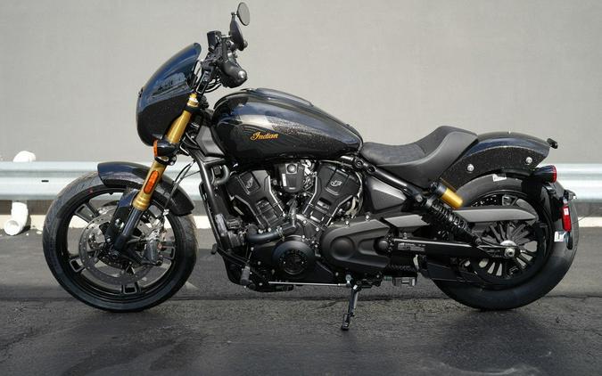 2026 Indian Motorcycle 101 Scout Black Crystal with Super Graphite