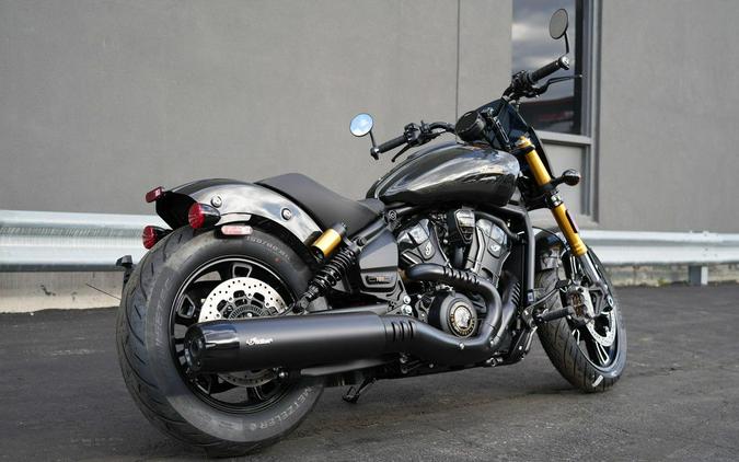 2026 Indian Motorcycle 101 Scout Black Crystal with Super Graphite