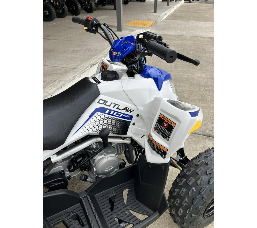 2024 Polaris Industries OUTLAW 110 EFI BRIGHT WHITE POLARIS BLUE