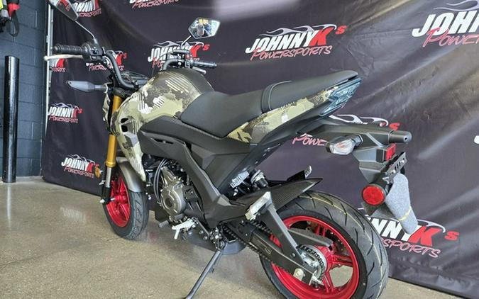 2025 Kawasaki Z125 PRO Cypher Camo Beige