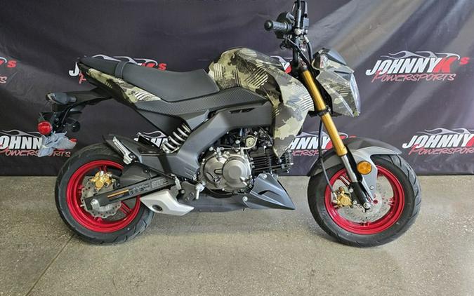 2025 Kawasaki Z125 PRO Cypher Camo Beige