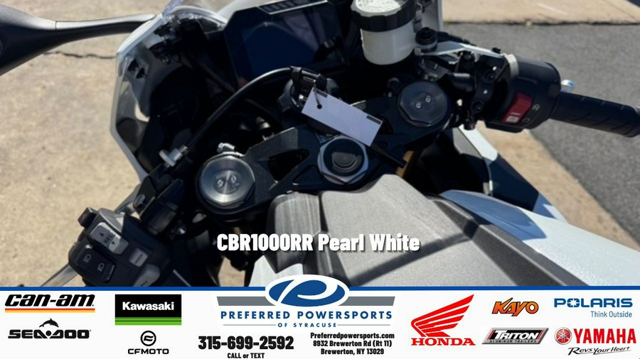 2026 Honda CBR 1000RR Pearl White