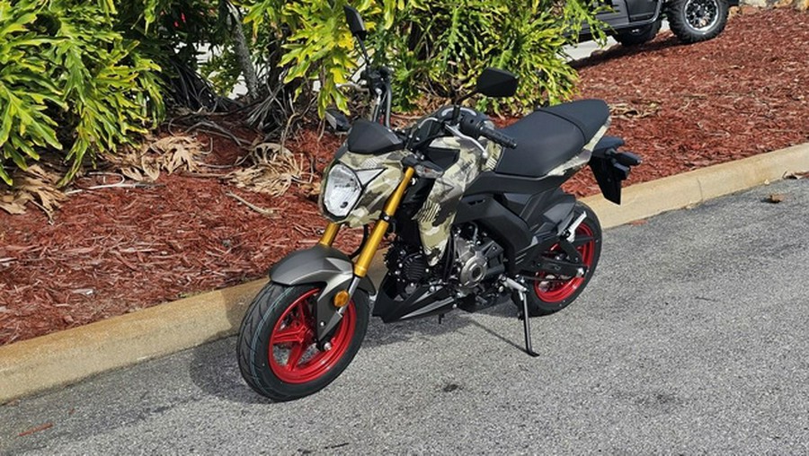 2026 Kawasaki Z125 PRO Cypher Camo Beige