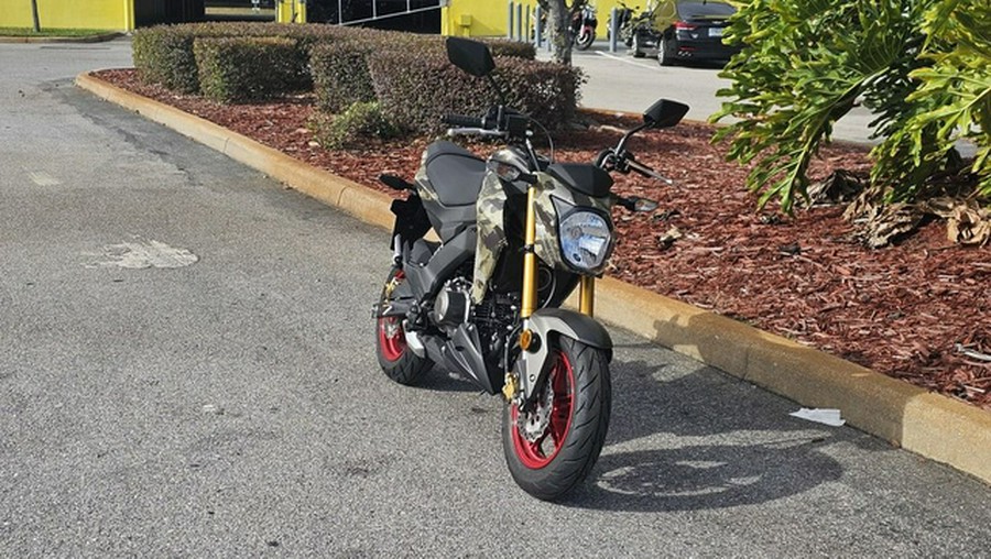 2026 Kawasaki Z125 PRO Cypher Camo Beige