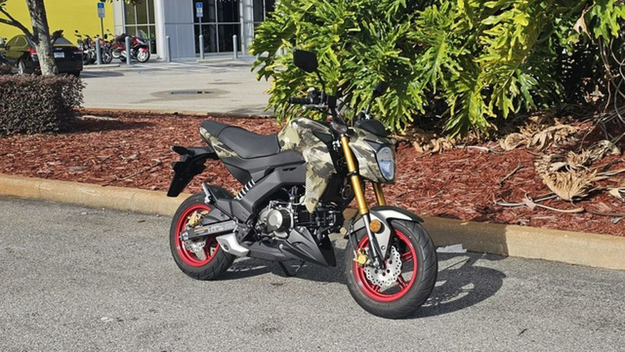 2026 Kawasaki Z125 PRO Cypher Camo Beige