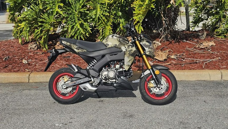2026 Kawasaki Z125 PRO Cypher Camo Beige