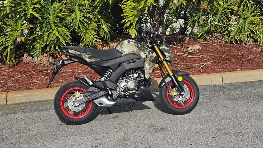 2026 Kawasaki Z125 PRO Cypher Camo Beige