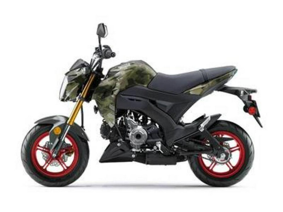 2025 Kawasaki Z125 PRO Cypher Camo Beige