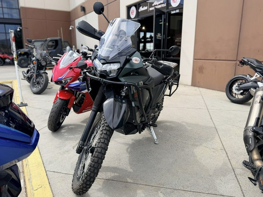 2025 Kawasaki KLR650 S Metallic Matte Old School Green ABS