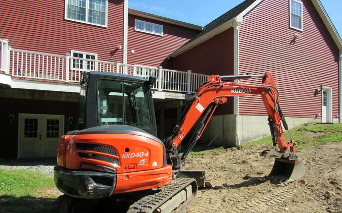 2021 Kubota KX 040-4 WITH THUMB AND ANGLE BLADE