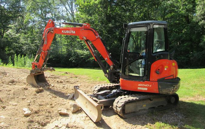 2021 Kubota KX 040-4 WITH THUMB AND ANGLE BLADE