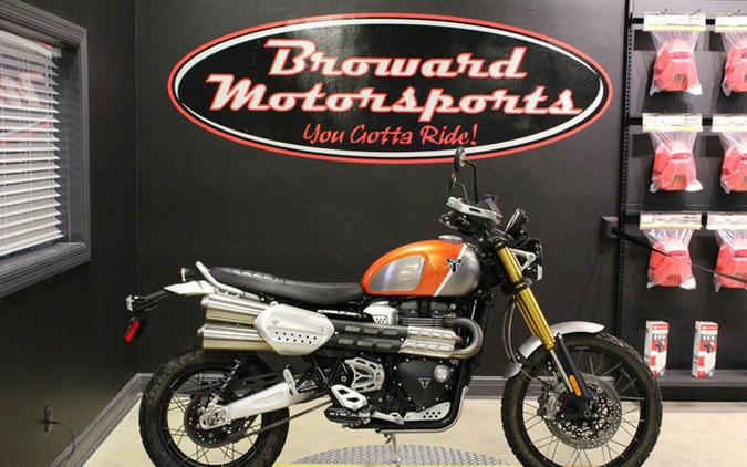 2022 TRIUMPH Scrambler 1200 XE Gold Line Baja Orange / Silver I