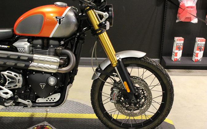 2022 TRIUMPH Scrambler 1200 XE Gold Line Baja Orange / Silver I
