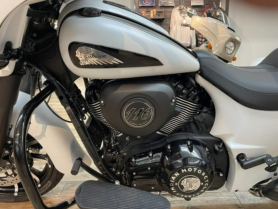 2024 Indian Motorcycle® Chieftain® Dark Horse® Ghost White Metallic Smoke