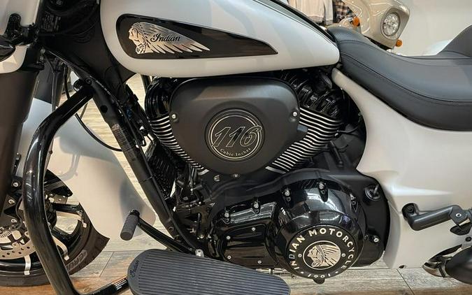 2024 Indian Motorcycle® Chieftain® Dark Horse® Ghost White Metallic Smoke