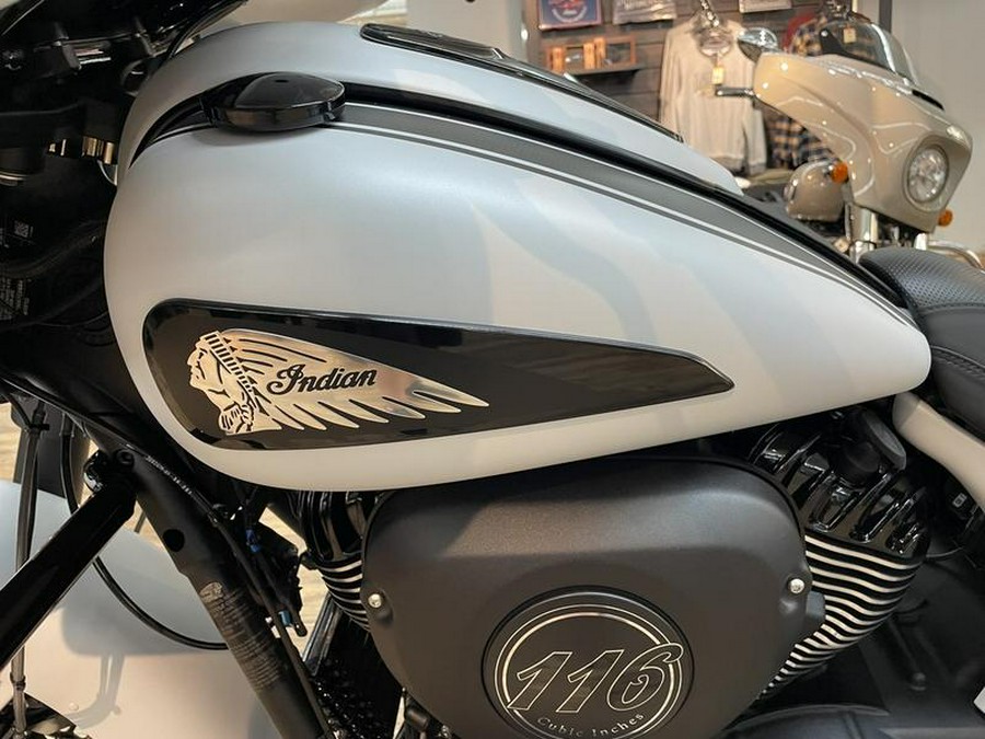 2024 Indian Motorcycle® Chieftain® Dark Horse® Ghost White Metallic Smoke