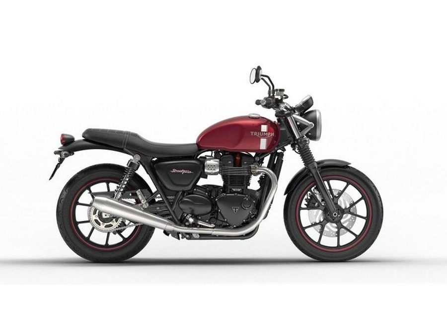 2018 Triumph Street Twin Cranberry Red
