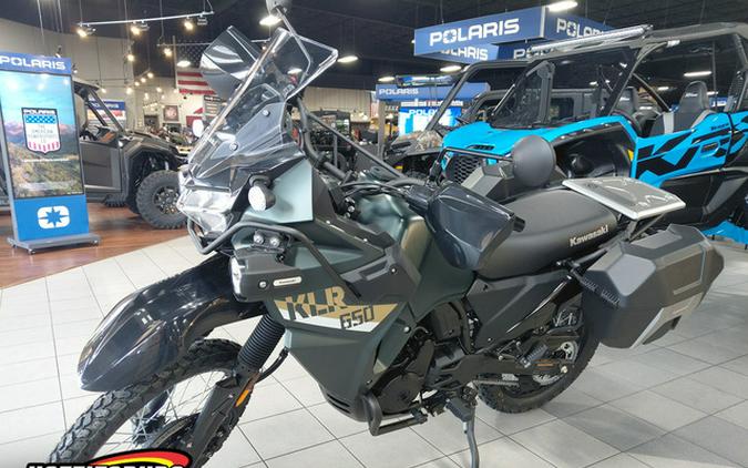 2026 Kawasaki KLR650 Adventure ABS Cypher Camo Beige
