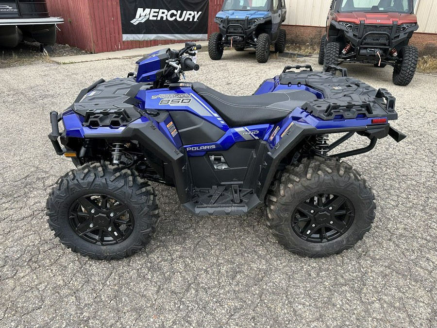 2024 Polaris Industries Sportsman 850 Ultimate Trail. Factory winch, bumpers, LED lights and 78HP!