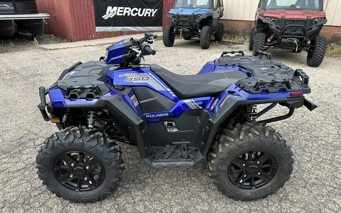 2024 Polaris Industries Sportsman 850 Ultimate Trail. Factory winch, bumpers, LED lights and 78HP!