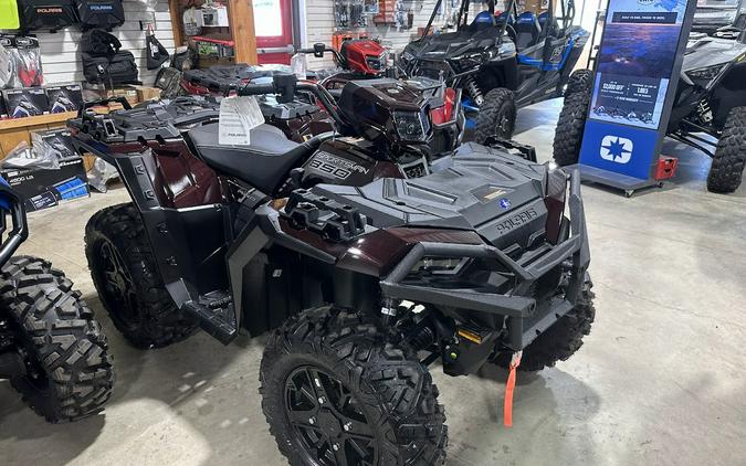 2024 Polaris Industries Sportsman 850 Ultimate Trail. Factory winch, bumpers, LED lights and 78HP!