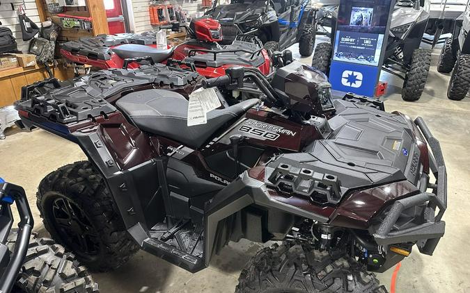 2024 Polaris Industries Sportsman 850 Ultimate Trail. Factory winch, bumpers, LED lights and 78HP!