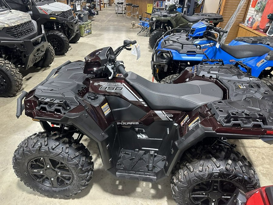 2024 Polaris Industries Sportsman 850 Ultimate Trail. Factory winch, bumpers, LED lights and 78HP!