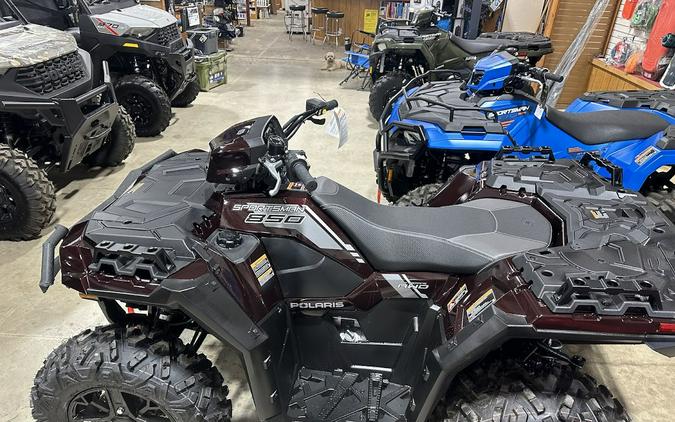 2024 Polaris Industries Sportsman 850 Ultimate Trail. Factory winch, bumpers, LED lights and 78HP!